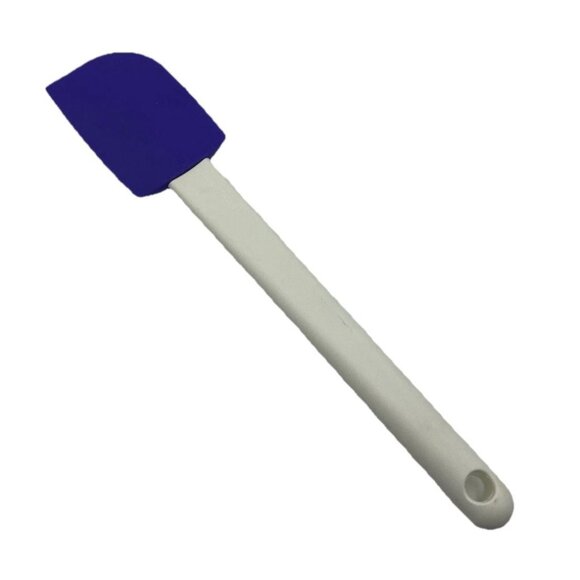 Tupperware Spatula Classic Silicone Scraper 12" Purple White 839OA-3 Cook Baking - Picture 1 of 12